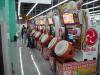 Four Taiko no Tatsujin 3 machines highlight the attractions at Leisure Land in Odaiba.