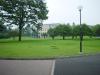 The campus is a grassy, open area that serves as an oasis to Tokyo's sea of stress and activity.