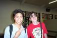 Me with classmate Kaipo.