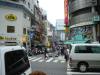 A view of one of the many side-streets, with the appropriated Smap! soda building visible in the distance.